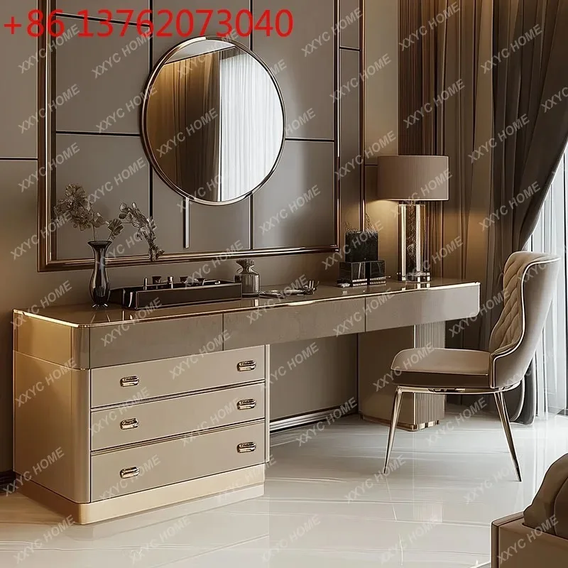 Beauty Makeup Vanity Set - Ensemble complet de coiffeuse en bois,