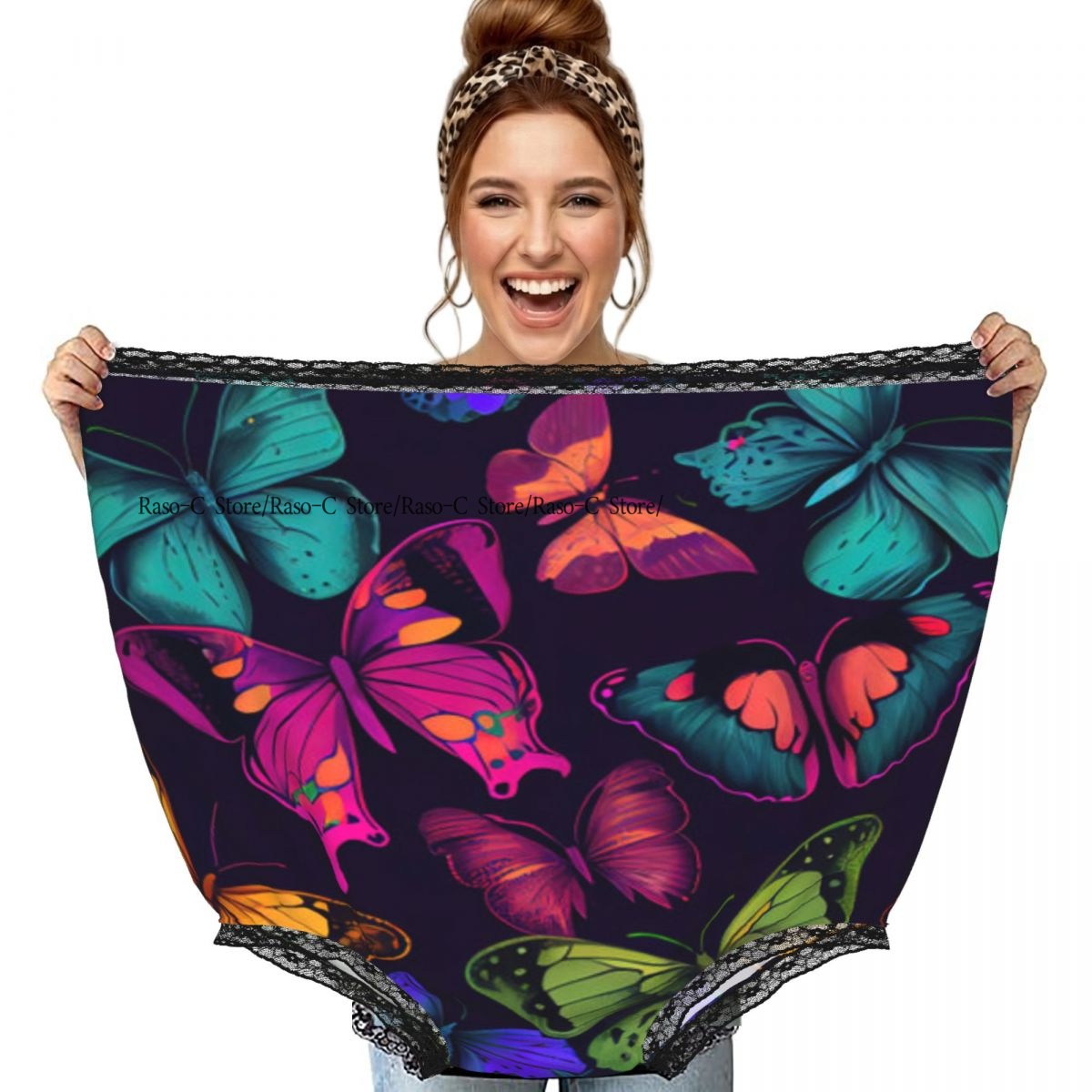 Beauty & Makeup Katia Di Paola - Culottes amusantes pour grand-mère, motif papillon,