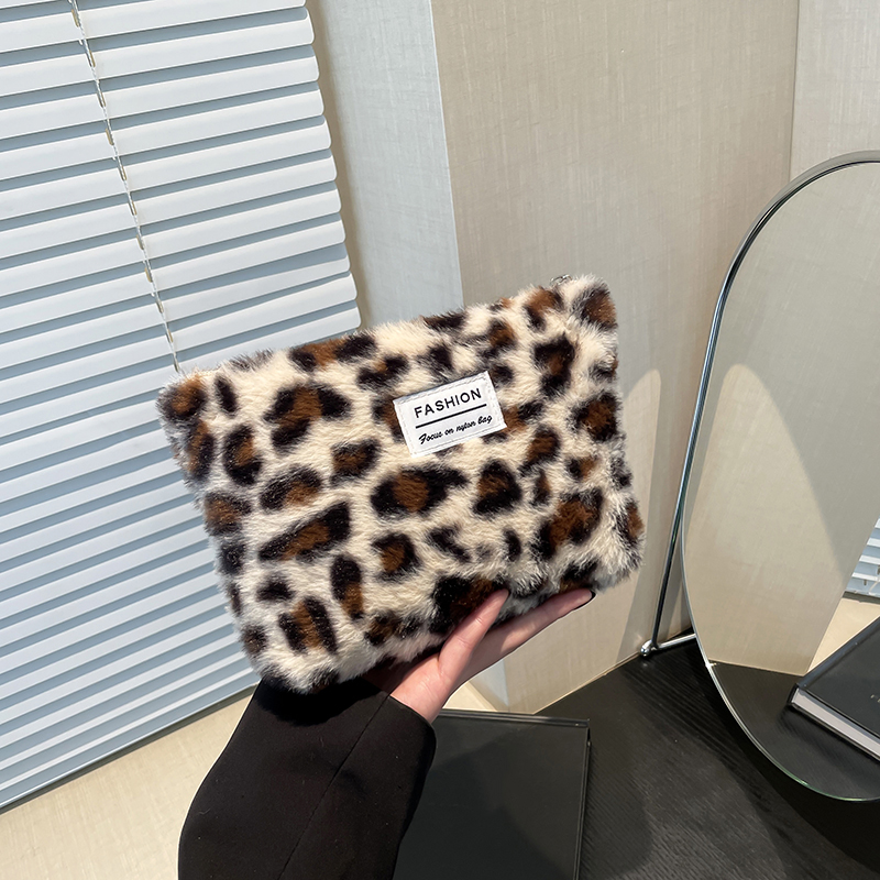 Beauty Makeup Women - Sac de maquillage en peluche imprimé