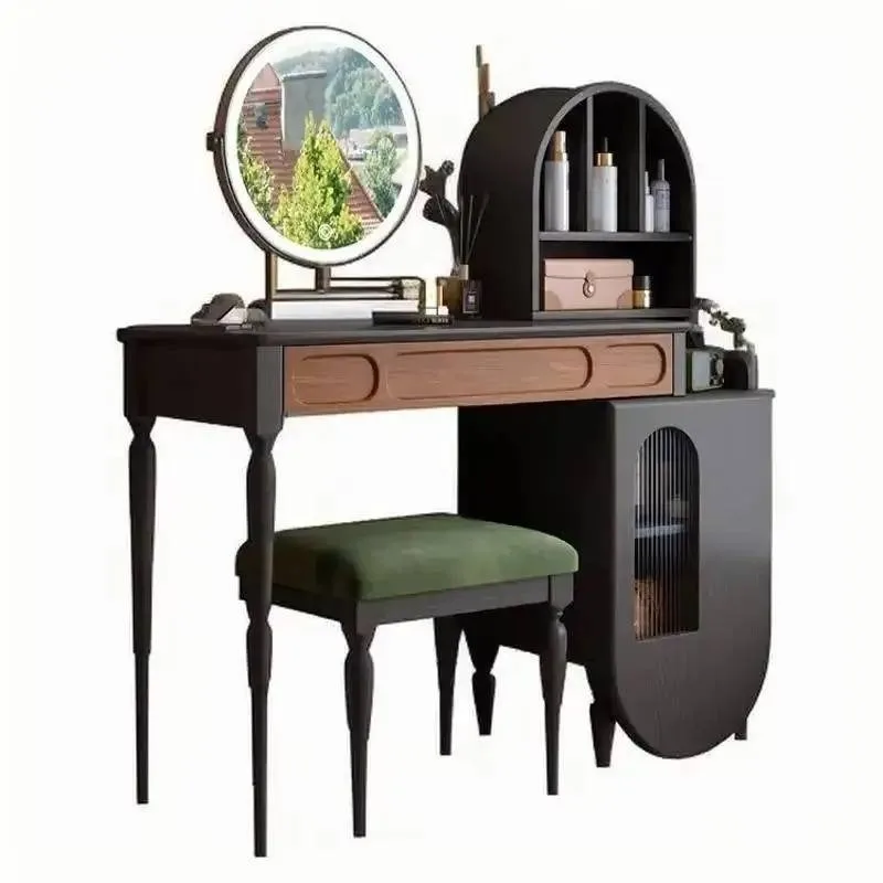 Beauty Makeup Vanity Set - + Organiseur noir vanité Table tiroir
