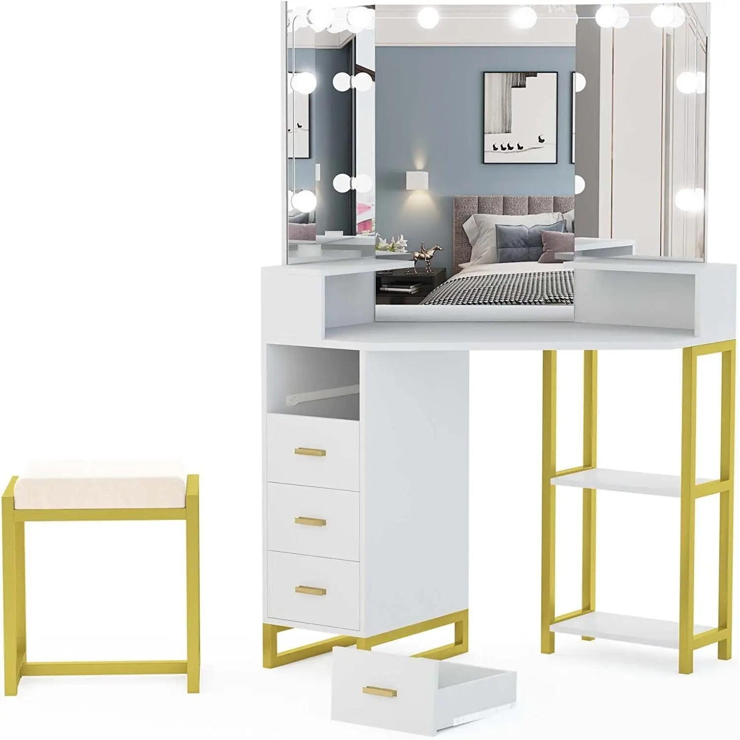 Beauty Makeup Vanity Set - Ensemble de vanité de beauté avec