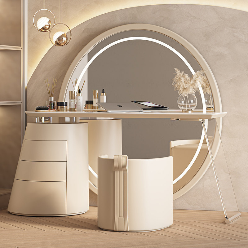 Beauty Makeup Vanity Set - Coiffeuse nordique moderne, ensemble complet esthétique