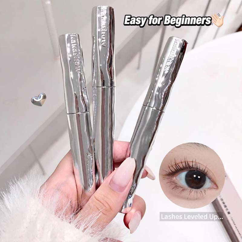 Waterproof Mascara Wand - Mascara bouclé Kakashow, applicateur fin, allongeant,