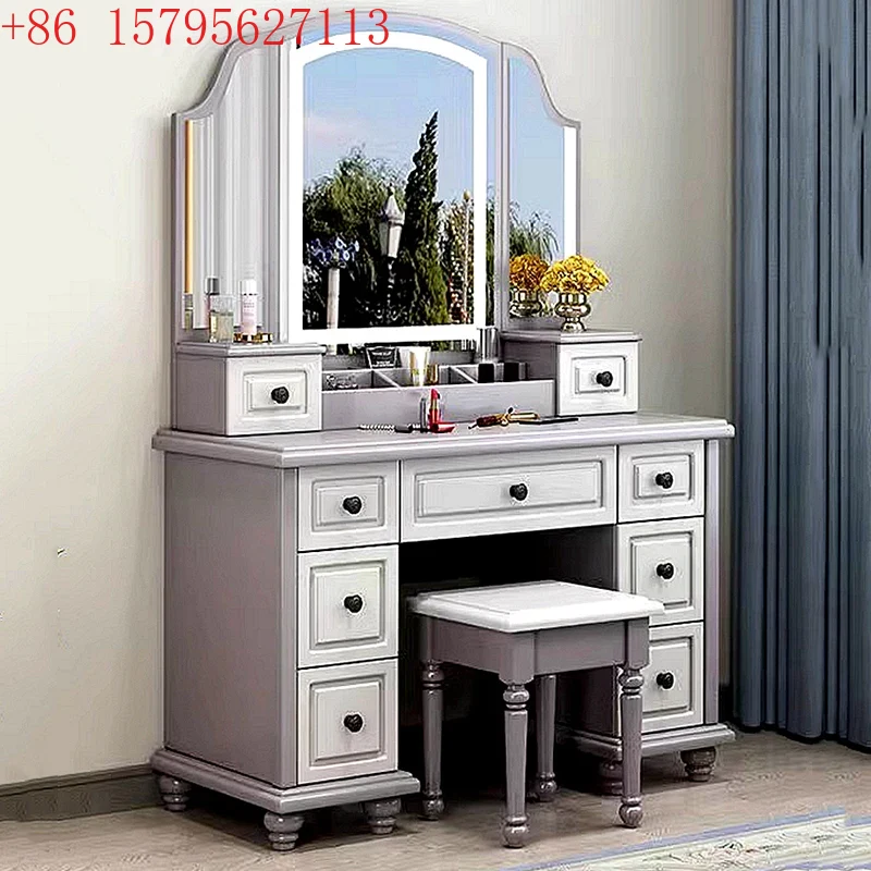 Beauty Makeup Vanity Set - Ensemble complet de coiffeuse esthétique avec