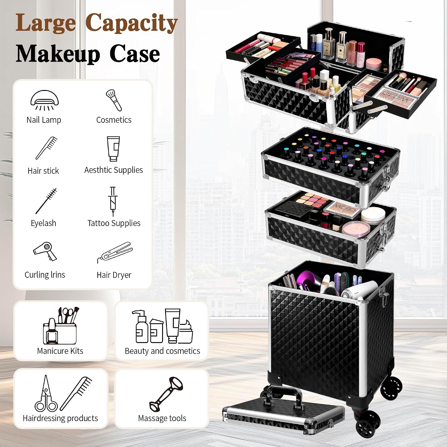 Valise de maquillage à roulett - Beauty & Makeup Katia Di Paola avis et prix