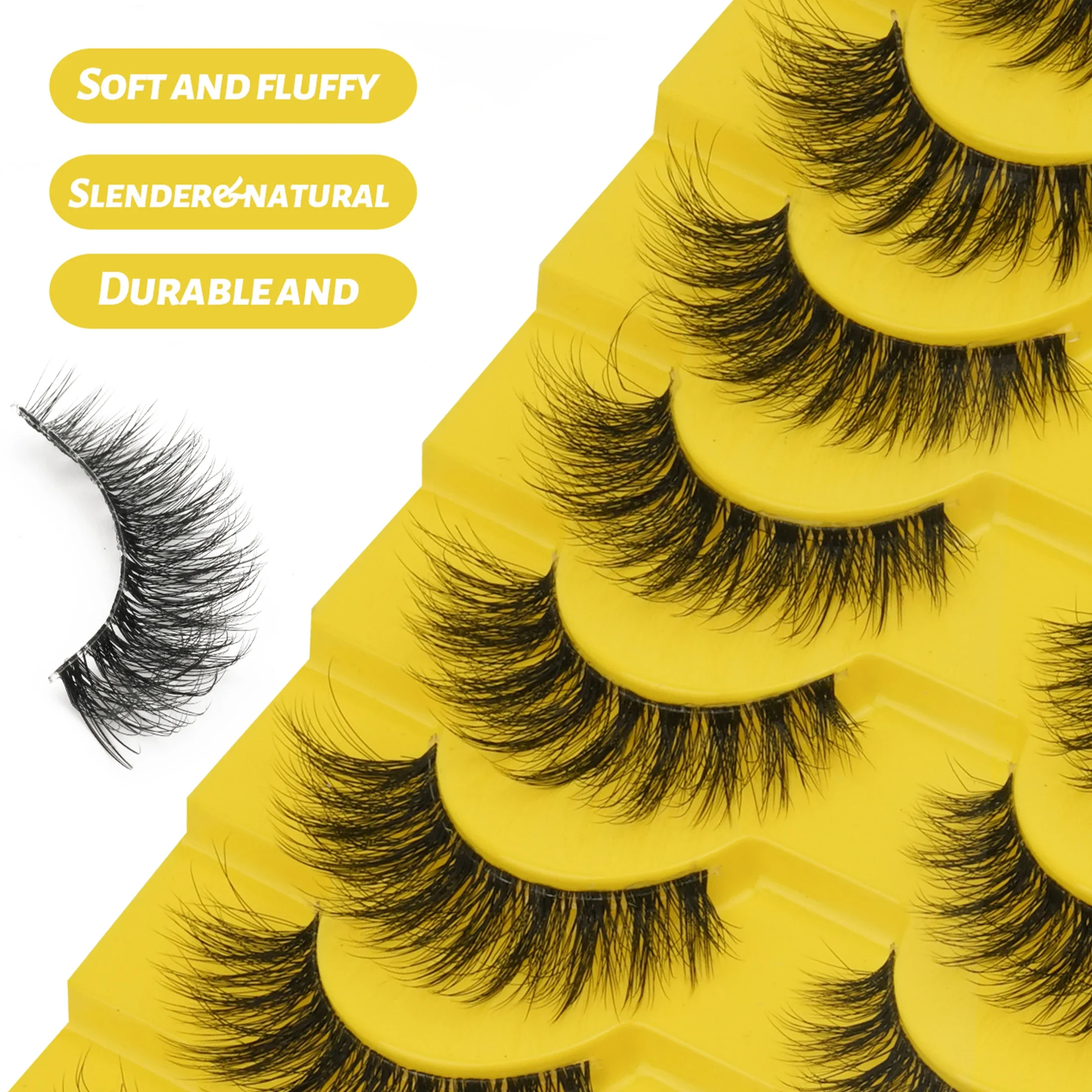 5 paires de faux cils en bande - Beauty Makeup Women avis et prix