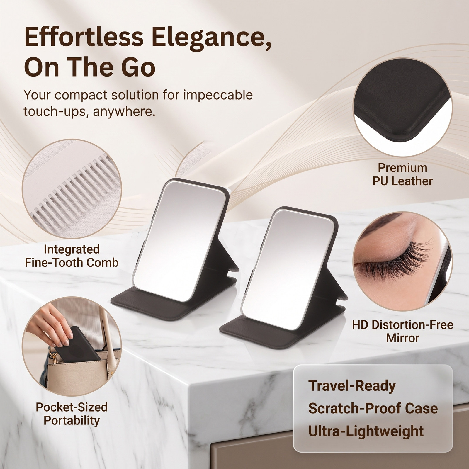 Ensemble de 2 miroirs de maqui - Beauty Makeup Vanity Set avis et prix