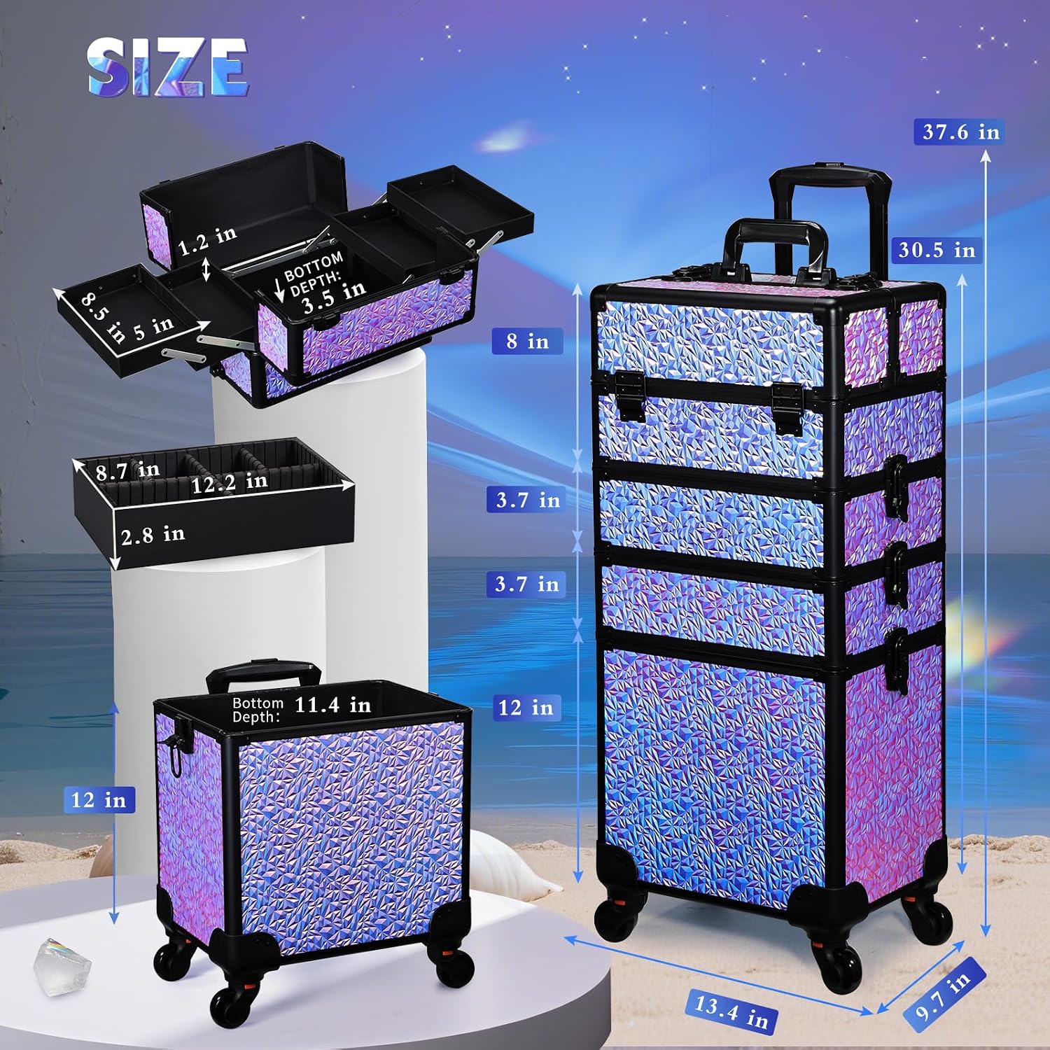 Valise de maquillage à roulett - Beauty & Makeup Katia Di Paola avis et prix